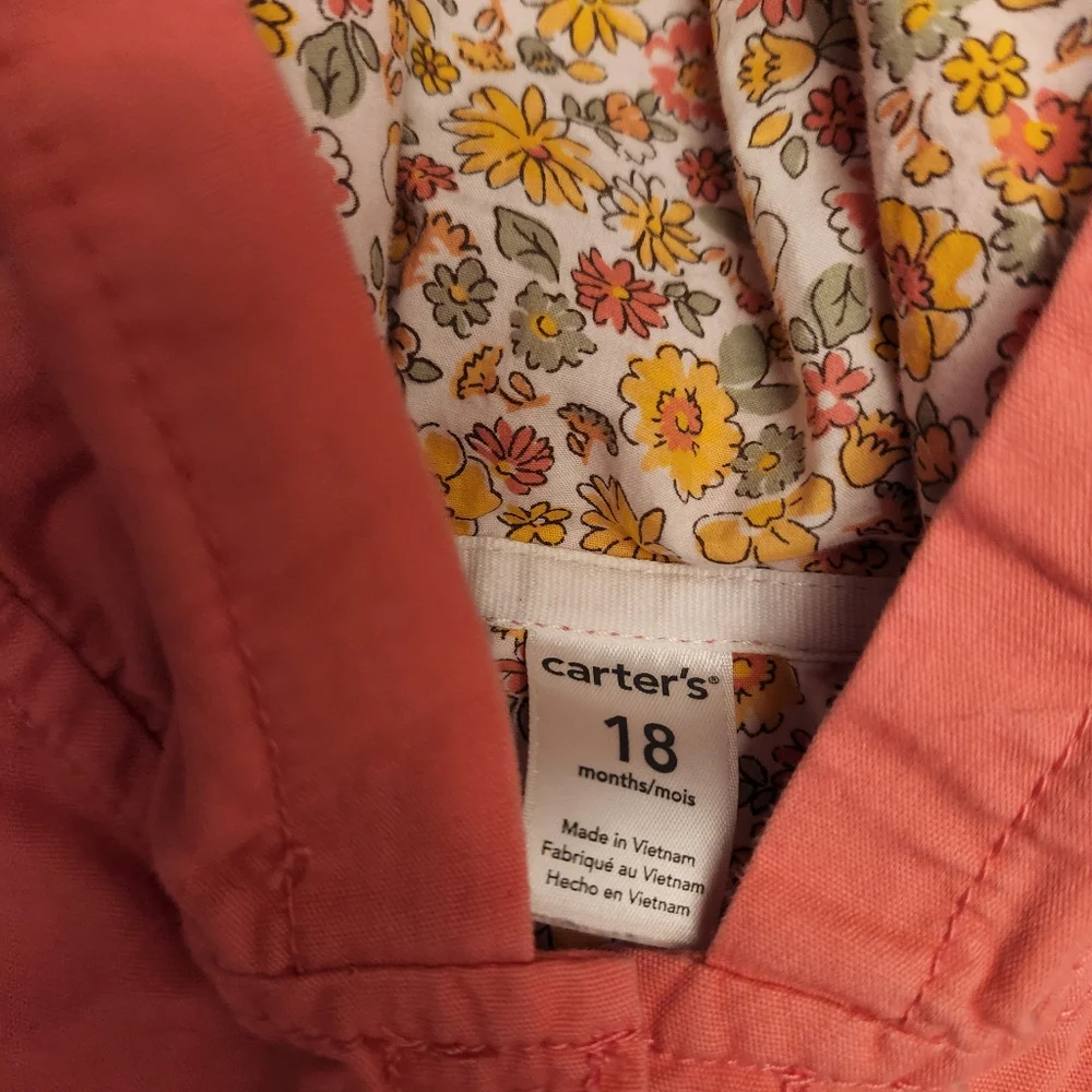 Pink Carter's Hooded Jacket 18 months